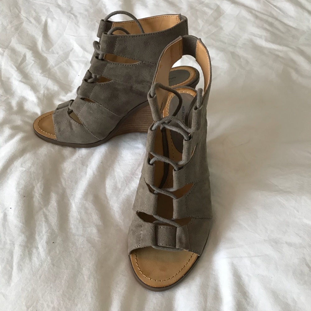 Melrose and market Lace up wedges